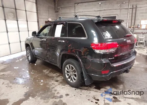 2016 Jeep Grand Cherokee Overland z USA, uszkodzony, nr VIN 1C4RJFCG2GC350917